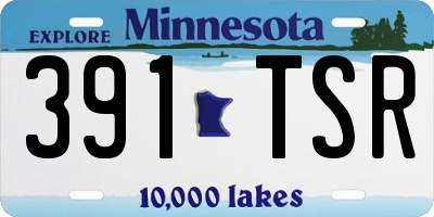 MN license plate 391TSR