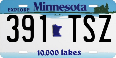 MN license plate 391TSZ