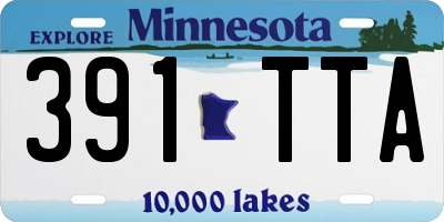 MN license plate 391TTA