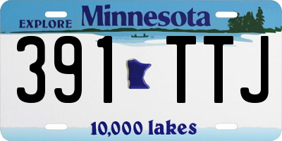 MN license plate 391TTJ
