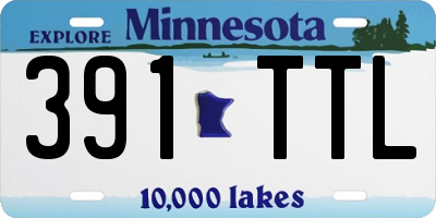 MN license plate 391TTL