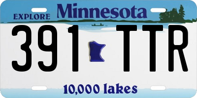 MN license plate 391TTR