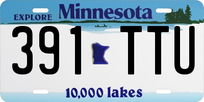 MN license plate 391TTU