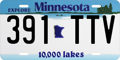 MN license plate 391TTV