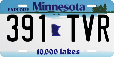 MN license plate 391TVR
