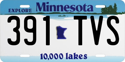 MN license plate 391TVS