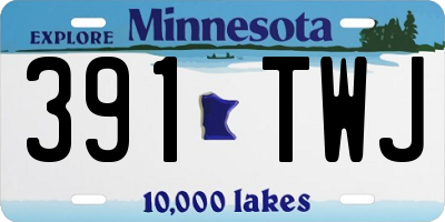 MN license plate 391TWJ
