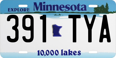 MN license plate 391TYA