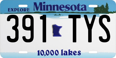 MN license plate 391TYS