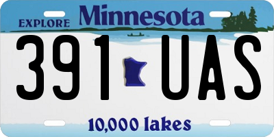 MN license plate 391UAS