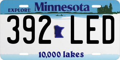 MN license plate 392LED