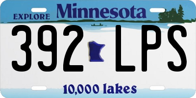 MN license plate 392LPS