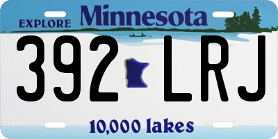 MN license plate 392LRJ