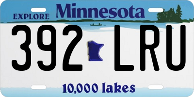 MN license plate 392LRU