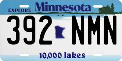 MN license plate 392NMN