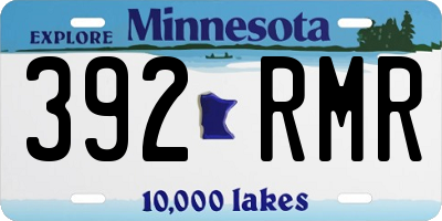 MN license plate 392RMR