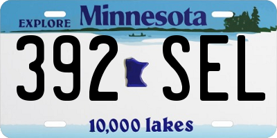 MN license plate 392SEL