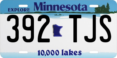 MN license plate 392TJS