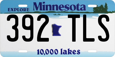 MN license plate 392TLS