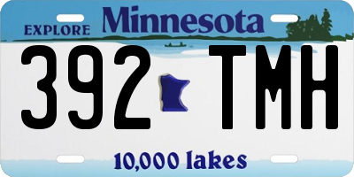 MN license plate 392TMH