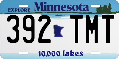 MN license plate 392TMT