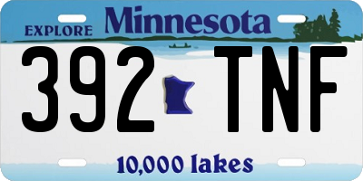 MN license plate 392TNF