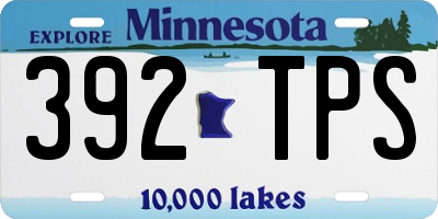 MN license plate 392TPS