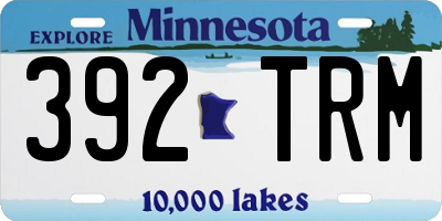 MN license plate 392TRM