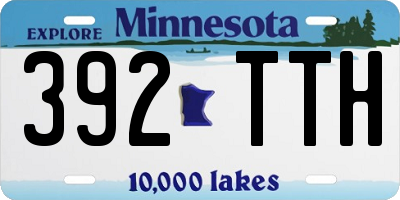 MN license plate 392TTH