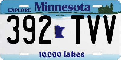 MN license plate 392TVV
