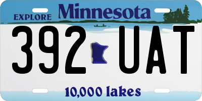 MN license plate 392UAT