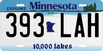 MN license plate 393LAH