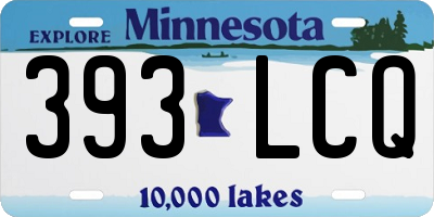 MN license plate 393LCQ