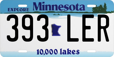 MN license plate 393LER