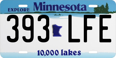 MN license plate 393LFE