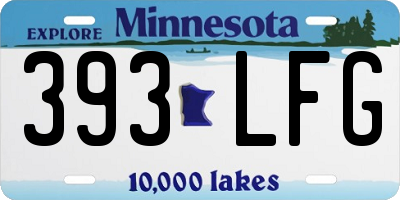 MN license plate 393LFG