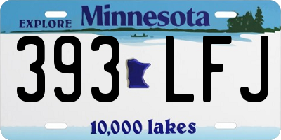 MN license plate 393LFJ
