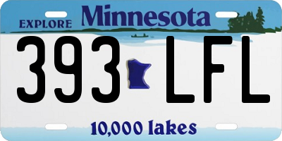 MN license plate 393LFL