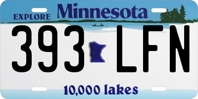 MN license plate 393LFN