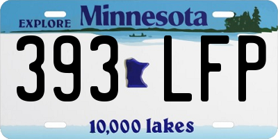 MN license plate 393LFP