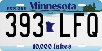 MN license plate 393LFQ