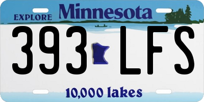 MN license plate 393LFS