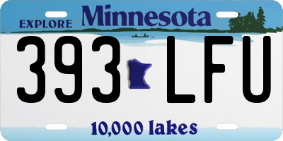 MN license plate 393LFU