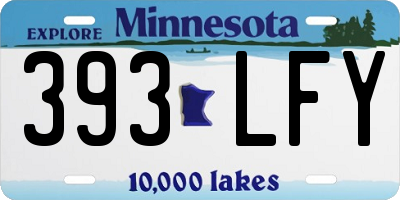 MN license plate 393LFY