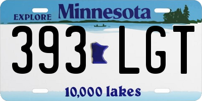 MN license plate 393LGT