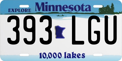 MN license plate 393LGU