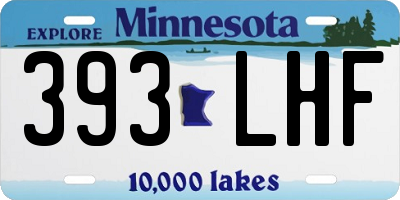 MN license plate 393LHF