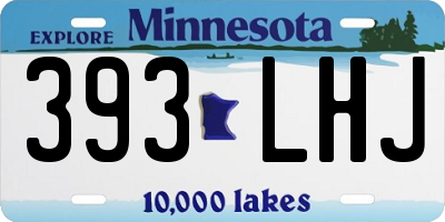 MN license plate 393LHJ