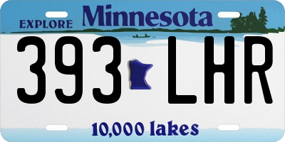 MN license plate 393LHR