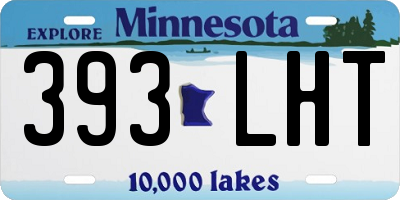 MN license plate 393LHT